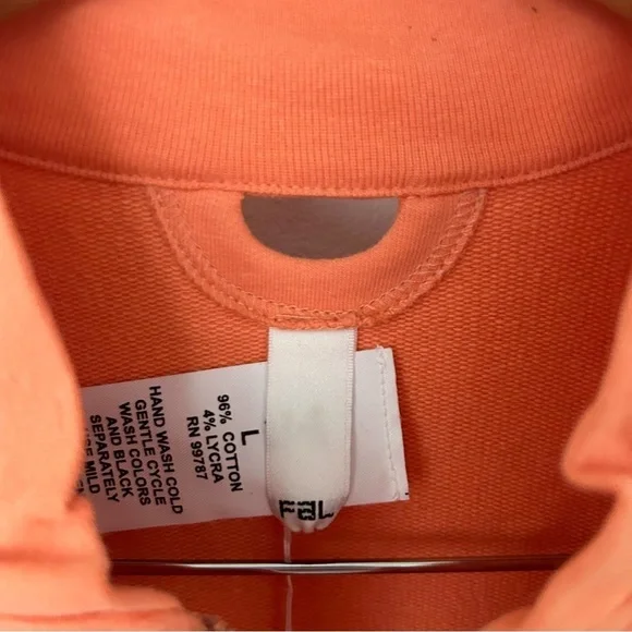 FAL by Jeffrey Grubb orange full zip jacket NWT L - Picture 4 of 7